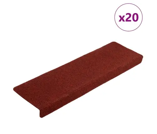 Trepimatid, Isekleepuvad, 20 Tk, 65 X 21 X 4 cm Bordoopunased, Ristkülikukujulise Servaga Trepimatid, Isekleepuvad, 20 Tk, 65 X 21 X 4 cm Bordoopunased, Ristkülikukujulise Servaga