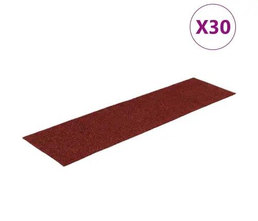 Isekleepuvad Trepimatid, 30 Tk, 76 X 20 cm Bordoopunased, Ristkülikukujulised