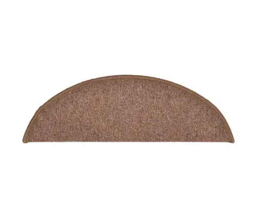 Kāpņu Paklājiņi, 30 Gab., 56X17X3 Cm, Brūni, Pusapaļi Vidaxl
