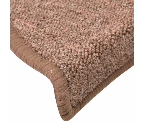 Kāpņu Paklājiņi, 30 Gab., 56X17X3 Cm, Brūni, Pusapaļi Vidaxl