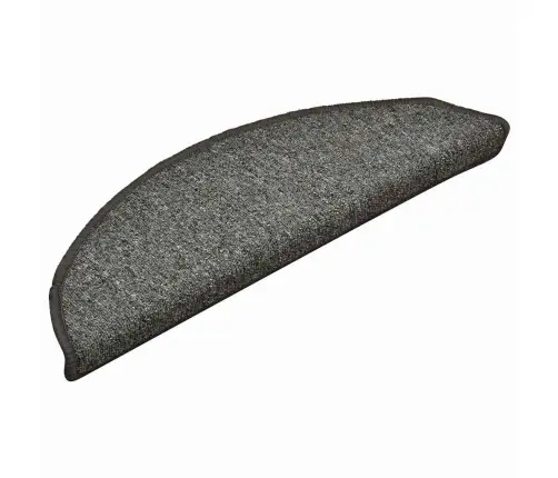 Kāpņu Paklājiņi, 30 Gab., 56X17X3 Cm, Tumši Pelēki, Pusapaļi Vidaxl
