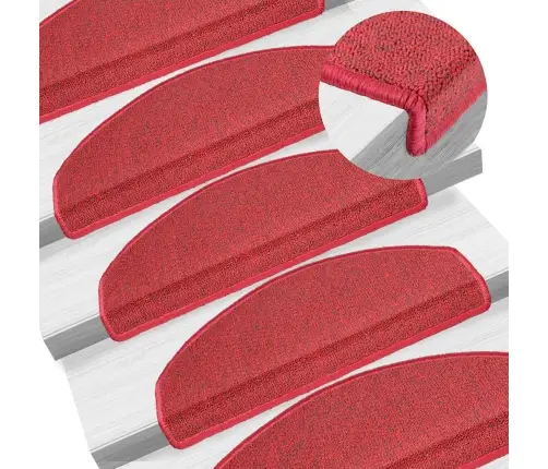 Trepimatid 30 Tk 65 X 24 X 4 Cm Punased Poolringikujulised Suured