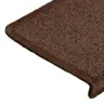 Kāpņu Paklājiņi, 30 Gab., 65X21X4 Cm, Kafijas Brūni, Taisnstūrveida Malas Vidaxl