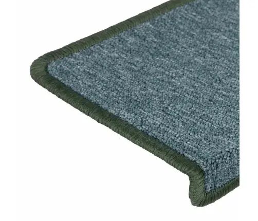 Kāpņu Paklājiņi, 30 Gab., 65X21X4 Cm, Tumši Zaļi, Taisnstūrveida Mala Vidaxl