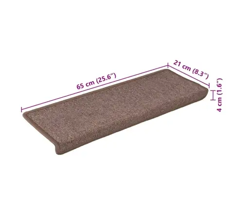 Trepimatid 30 Tk 65 X 21 X 4 Cm Pruunid Ristkülikukujulised Servad