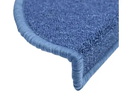 Kāpņu Paklājiņi, 20 Gab., 56X17X3 Cm, Zili, Pusapaļi Vidaxl