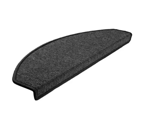 Kāpņu Paklājiņi, 20 Gab., 65X24X4 Cm, Antracīta Krāsas, Pusapaļi, Lieli Vidaxl