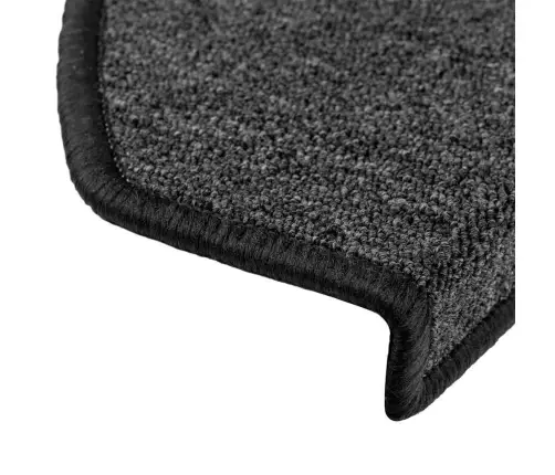 Kāpņu Paklājiņi, 20 Gab., 65X24X4 Cm, Antracīta Krāsas, Pusapaļi, Lieli Vidaxl