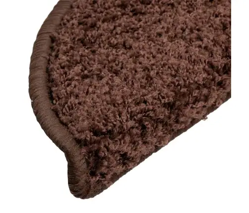 Kāpņu Paklājiņi, 30 Gab., 56X17X3 Cm, Brūni, Pusapaļi Vidaxl