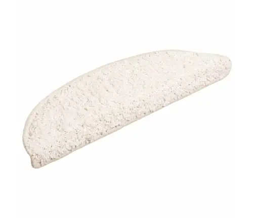 Laiptų Kilimėliai, 30 Vnt., 56X17X3 cm Balti, Pusapvaliai