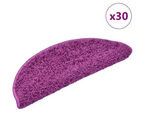 Kāpņu Paklājiņi 30Gb Violeti 65X21X4 Cm Vidaxl