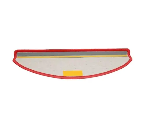 Kāpņu Paklājiņi, 30 Gab., 65X21X4 Cm, Sarkani, Pusapaļi, Lieli Vidaxl