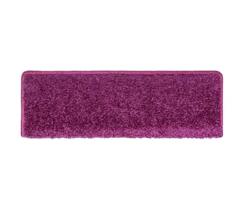 Laiptų Kilimėliai, 30 Vnt., 65X21X4 cm Violetiniai, Stačiakampiai Kraštai