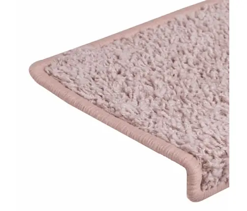 Laiptų Kilimėliai, 30 Vnt., 65X21X4 cm Balti Ir Rožiniai, Stačiakampiai Kraštai Laiptų Kilimėliai, 30 Vnt., 65X21X4 cm Balti Ir Rožiniai, Stačiakampiai Kraštai