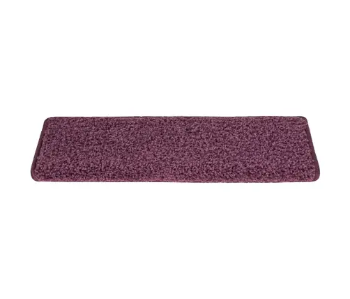 Kāpņu Paklājiņi, 30 Gab., 65X21X4 Cm, Tumši Violeti, Taisnstūrveida Mala Vidaxl