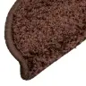 Kāpņu Paklājiņi, 20 Gab., 56X17X3 Cm, Brūni, Pusapaļi Vidaxl