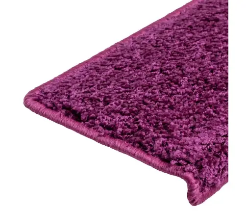 Laiptų Kilimėliai, 20 Vnt., 65X21X4 cm Violetiniai, Stačiakampiai Kraštai Laiptų Kilimėliai, 20 Vnt., 65X21X4 cm Violetiniai, Stačiakampiai Kraštai