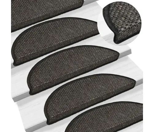 Kāpņu Paklāji, 30 Gab., Pašlīmējoši, 56X17X3 Cm, Antracītpelēki Vidaxl