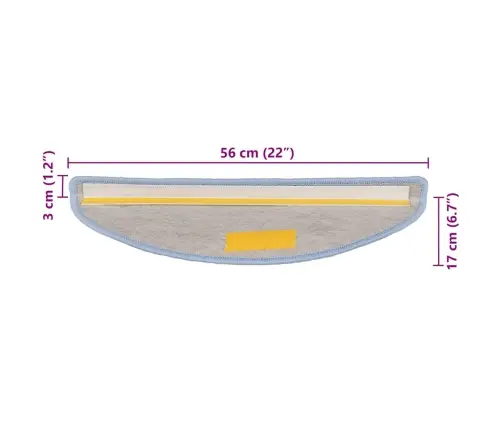 Isekleepuv Trepivaip, 30 Tk, 56X17X3 cm Sinine