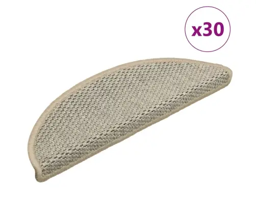 Kāpņu Paklāji, 30 Gab., Pašlīmējoši, 56X17X3 Cm, Gaiši Zaļi Vidaxl