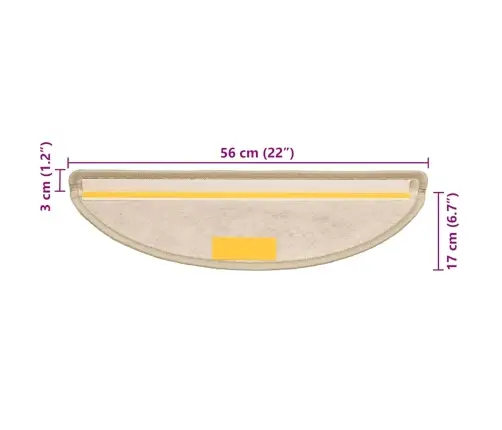 Kāpņu Paklāji, 30 Gab., Pašlīmējoši, 56X17X3 Cm, Gaiši Zaļi Vidaxl