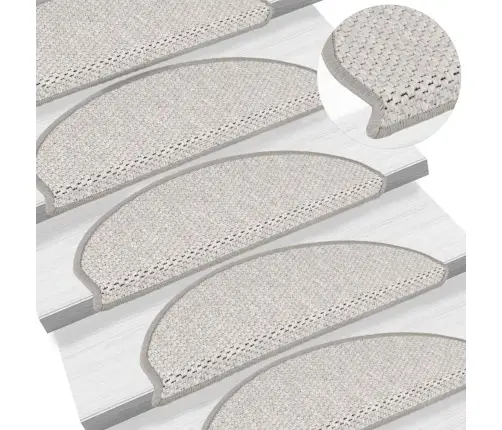 Kāpņu Paklāji, 30 Gab., Pašlīmējoši, 65X21X4 Cm, Platīna Vidaxl