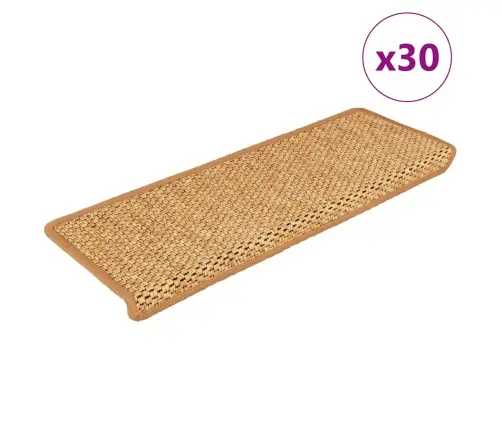 Kāpņu Paklāji, 30 Gab., Pašlīmējoši, 65X21X4 Cm, Oranži Vidaxl