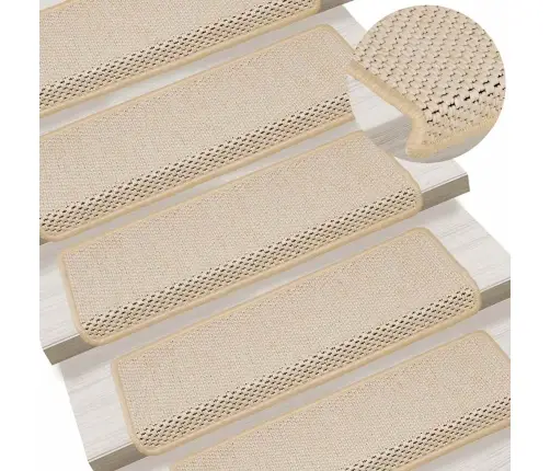 Lipnūs Laiptų Kilimėliai, 30Vnt., Berber, 65X21X4Cm