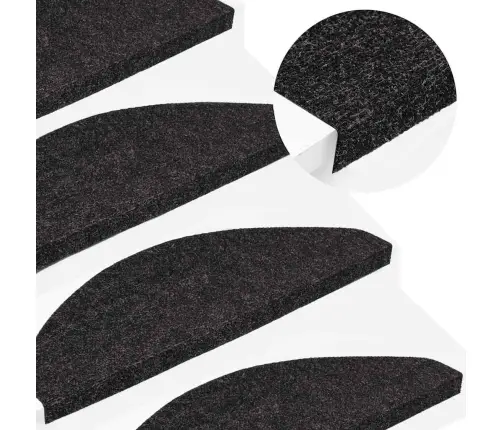 Lipnūs Laiptų Kilimėliai, 30Vnt., Antracito, 65X22,5X3,5Cm