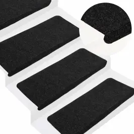 Isekleepuvad Trepimatid, 30 Tk, Must, 65X24,5X3,5 Cm