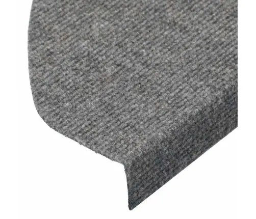 Kāpņu Paklāji, 30 Gab., Pašlīmējoši, 65X22,5X3,5 Cm, Pelēki Vidaxl