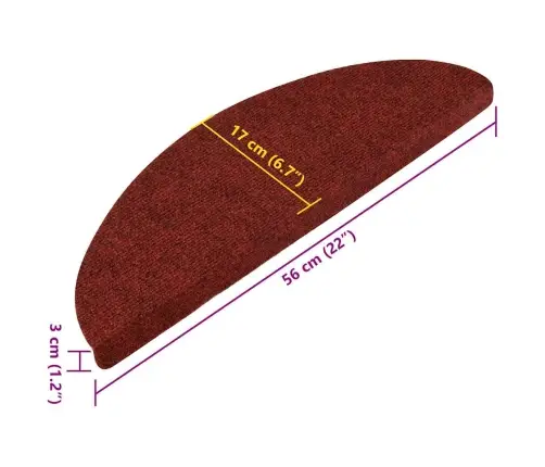 Iseliimuvad Trepivaibad, 30 Tk, Punane, 56 X 17 X 3 Cm