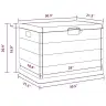 Aia Salvestuskast Antratsiit 77.5 X 54.5 X 53 Cm Plastmass