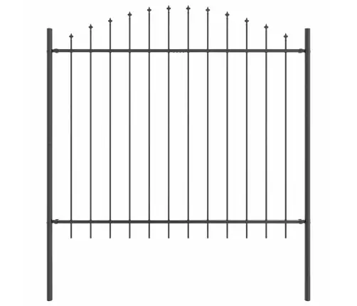 Sodo Tvora Pilka 680 X 150 Cm Milteliniu Būdu Dengtas Plienas