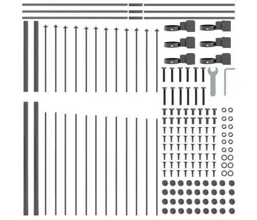 Aiandus Aiapaneel 5 Pcs Hall 170 X 215 Cm Pulbervärvitud Teras