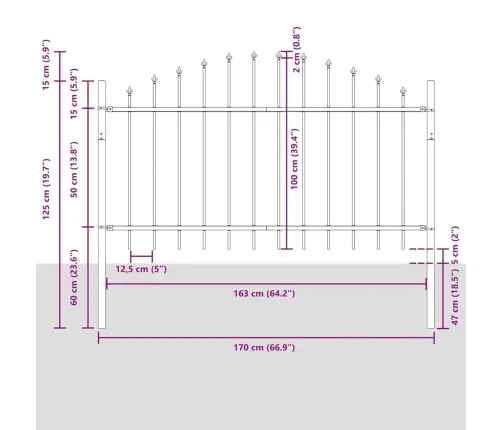 Aiandus Aiapaneel 2 Pcs Valge 170 X 140 Cm Pulbervärvitud Teras