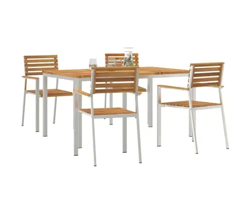 Dārza Ēdamgalds 5 Pcs Vidaxl