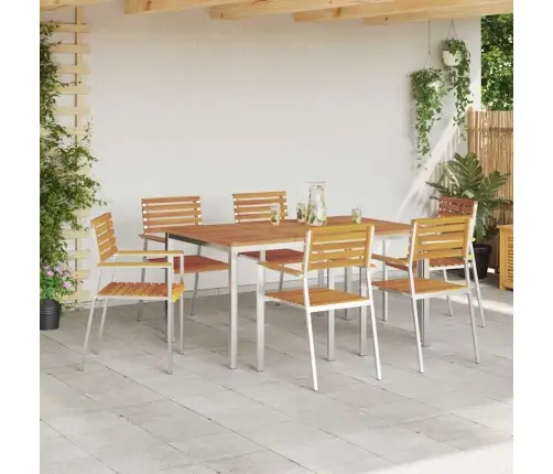 Dārza Ēdamgalda Komplekts 7 Pcs Vidaxl
