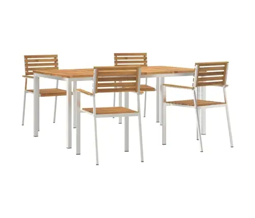 Dārza Ēdamgalds 5 Pcs Vidaxl
