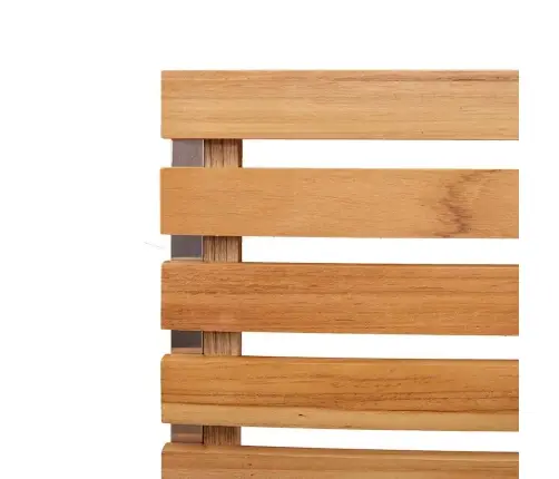 Sodo Valgomojo Komplektas 3 Pcs Ruda Kieto Teka Medžio