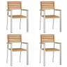 Aiaeinestamisekomplekt 5 Pcs Pruun Tammepuit