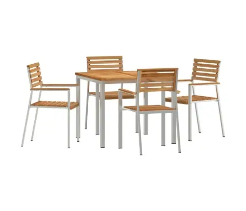 Aiaeinestamisekomplekt 5 Pcs Pruun Tammepuit