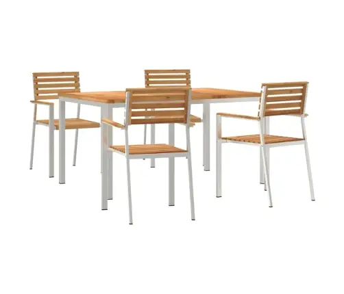 Dārza Ēdamistabu Komplekts 5 Pcs Vidaxl