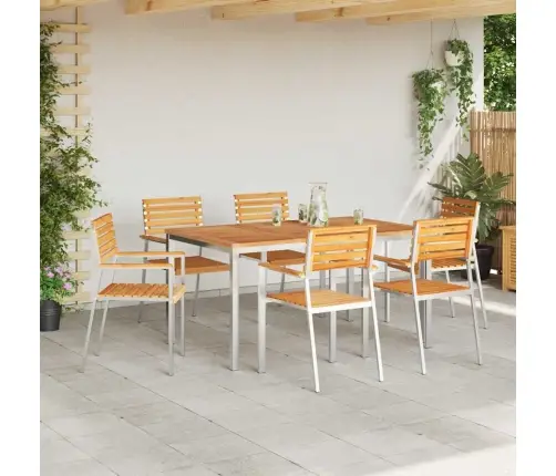 Dārza Ēdamistabas Komplekts 7 Pcs Vidaxl