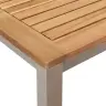 5 Daļu Dārza Ēdamgalds Cietā Akācijas Koka Vidaxl