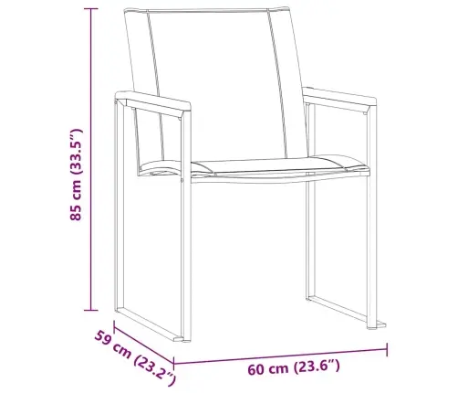 5 Daļu Dārza Ēdamgalds Komplekts No Akāciju Koka Un Nerūsējošā Tērauda Vidaxl