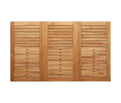 5 Daļu Dārza Galds No Cieta Teakas Koka Un Nerūsējošā Tērauda Vidaxl