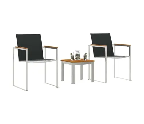 Āra Ēdamistabas Komplekts 3 Pcs Akācijas Masīvkoks Vidaxl