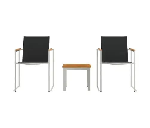 Āra Ēdamistabas Komplekts 3 Pcs Masīvs Tīkkoks Vidaxl