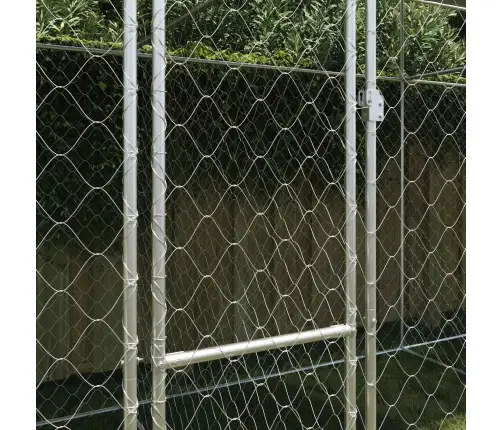 Šuo Narvas Su Stogu Sidabro 800 X 200 X 258 Cm Plienas Ir Pe